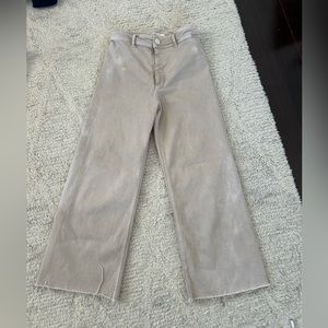 Zara tan marina wide leg pants